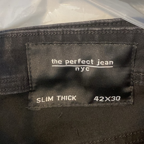 THE PERFECT JEAN NYC SLIM THICK BANDIT BLACK - 33x32 / 36x32 / 42x30 - Picture 8 of 10